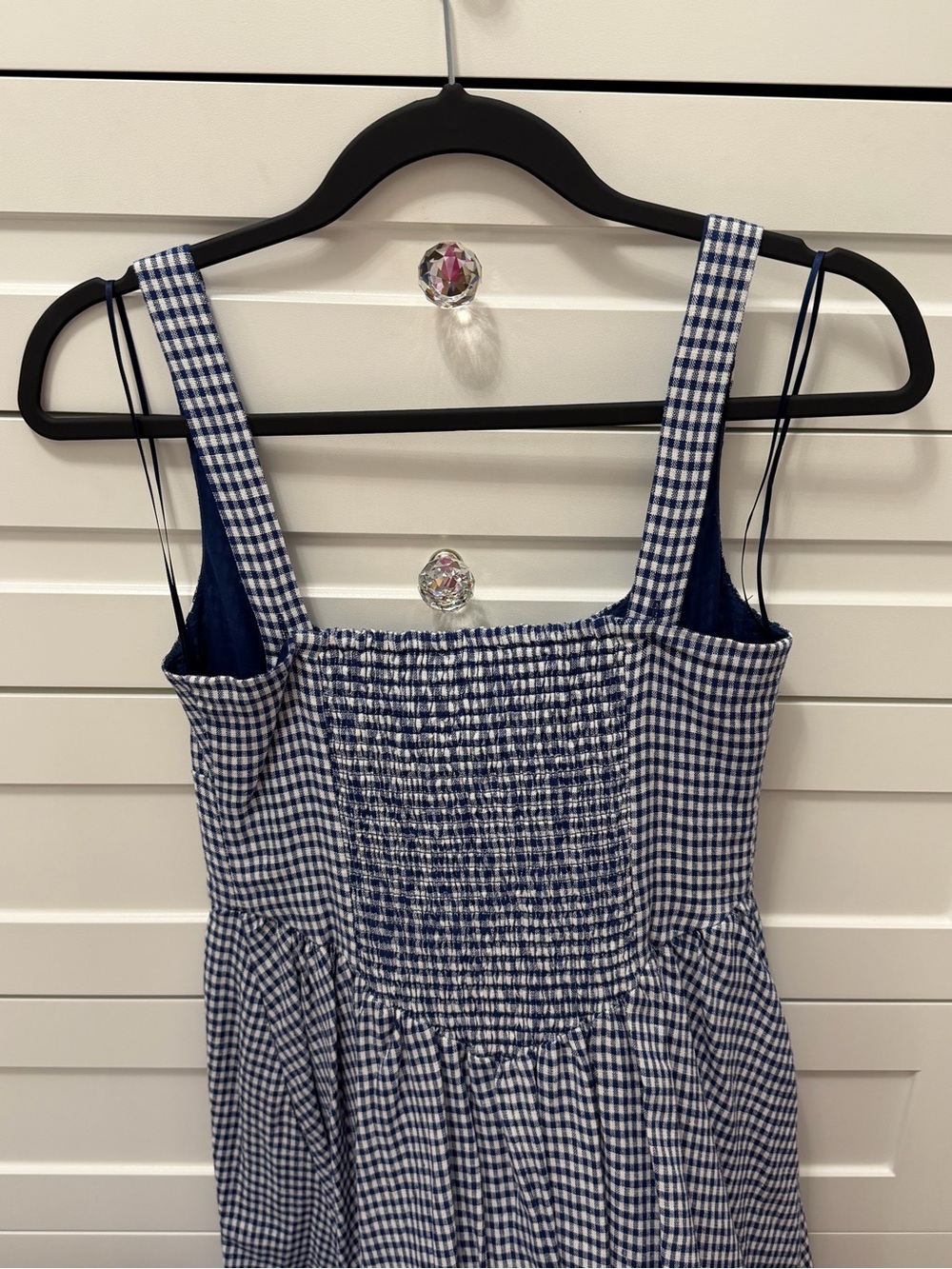 Christian Lacroix Blue and White Gingham Maxi Dress - Picture 5 of 9